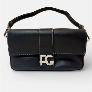 Black Leather Shoulder Bag